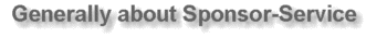 Generally about Sponsor-Service